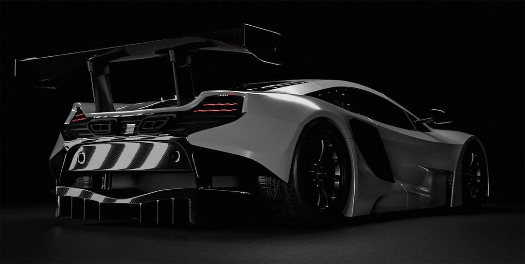 Ultra rare W16 engine hypercar photographed in a studio setting