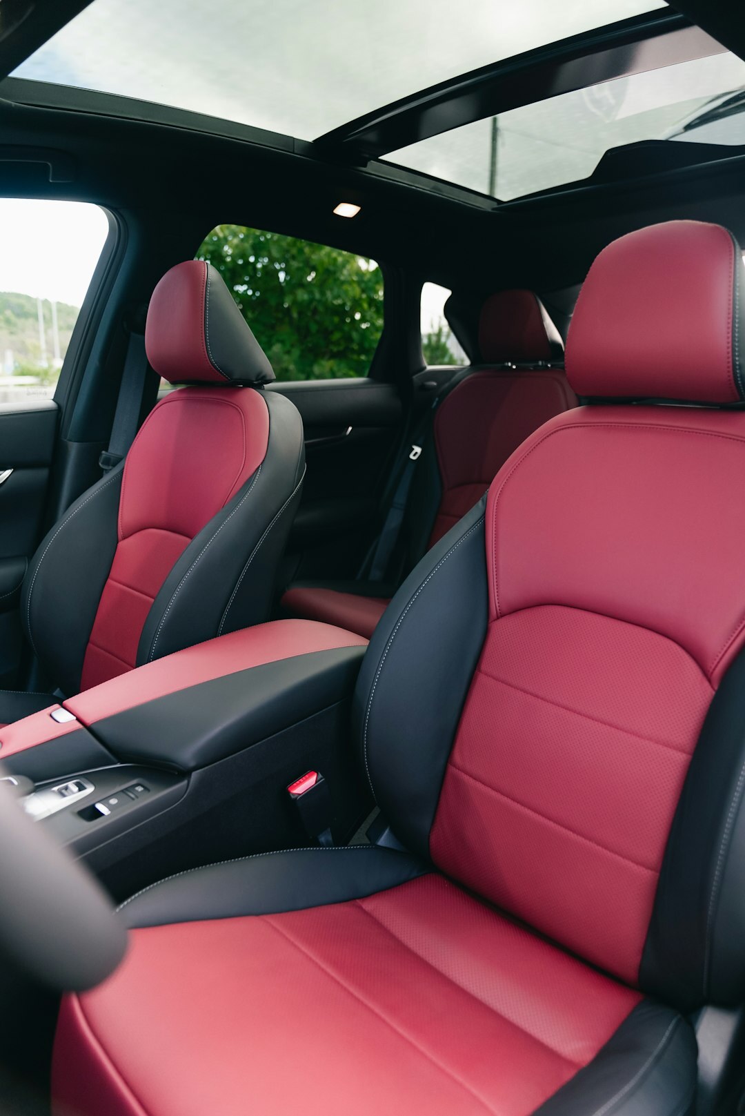 luxury car interior leather seats