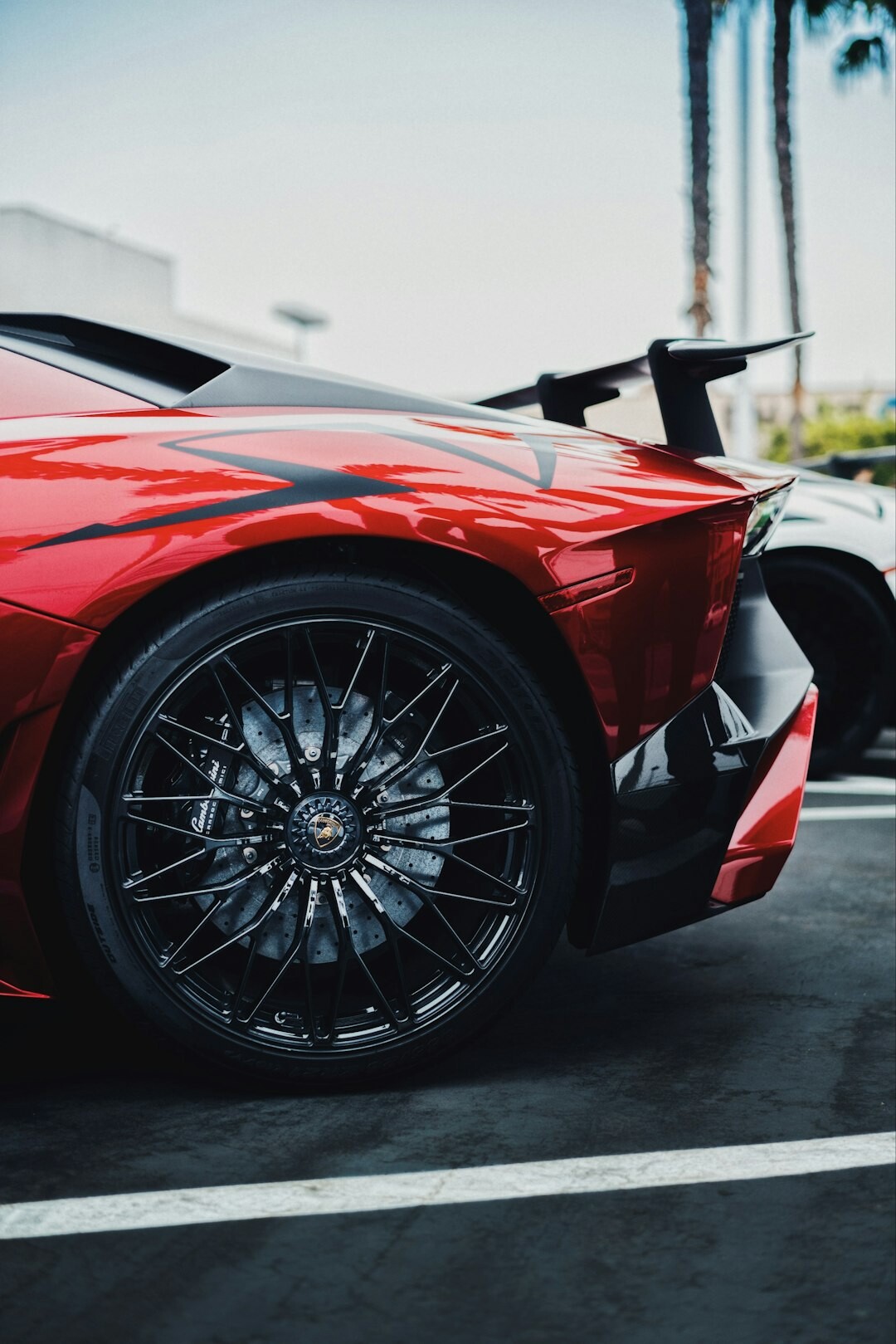 luxury sports car parked